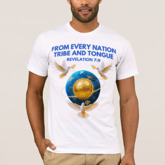 T-shirt Coupe du monde 2026 - Football chrétien et unité m