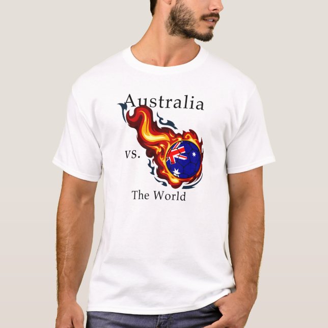 T-shirt Coupe du Monde - Australie contre le Monde (Devant)