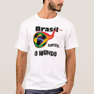 T-shirt Coupe du monde - Brésil contre monde