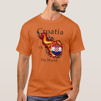 T-shirt Coupe du monde - Croatie contre. Le monde