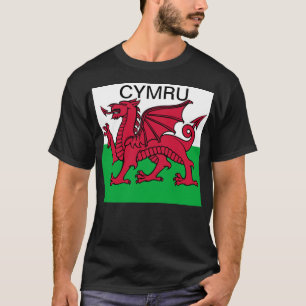 T-shirt Coupe du monde du drapeau de Galles 2022 Dragon ro