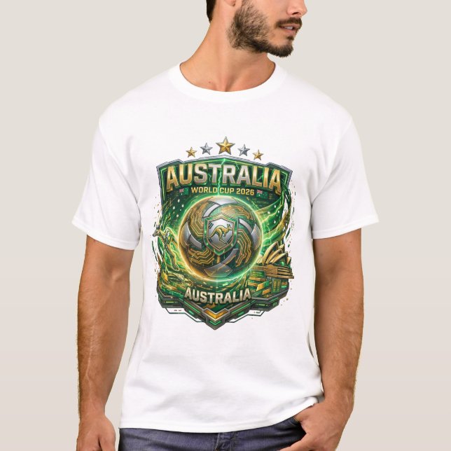 T-shirt Coupe du Monde FIFA 2026 - Australie (Devant)
