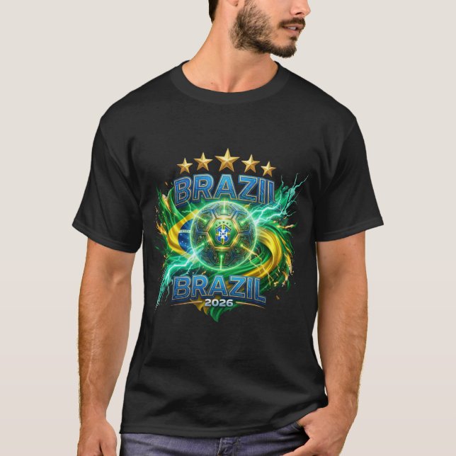 T-shirt Coupe du Monde FIFA 2026 - Brésil (Devant)
