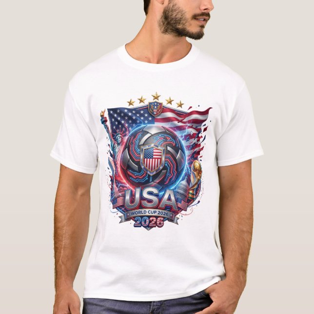 T-shirt Coupe du Monde FIFA 2026 - États-Unis (Devant)