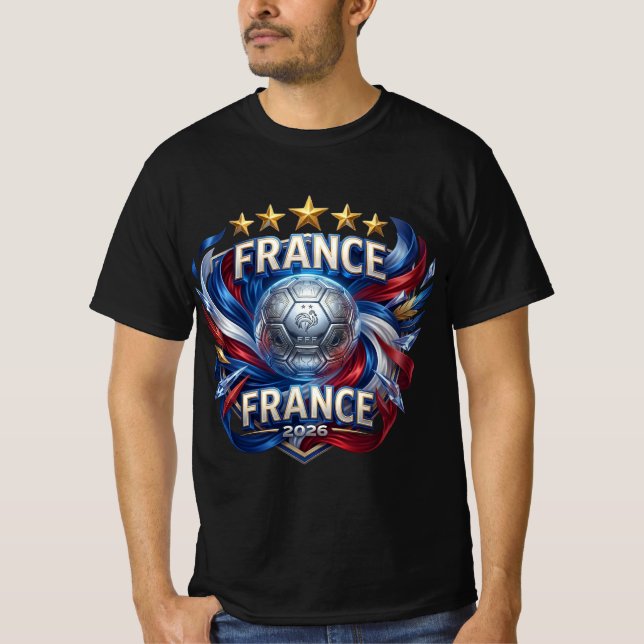 T-shirt Coupe du Monde FIFA 2026 - France (Devant)