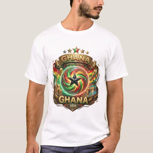 T-shirt Coupe du Monde FIFA 2026 - Ghana (Devant)