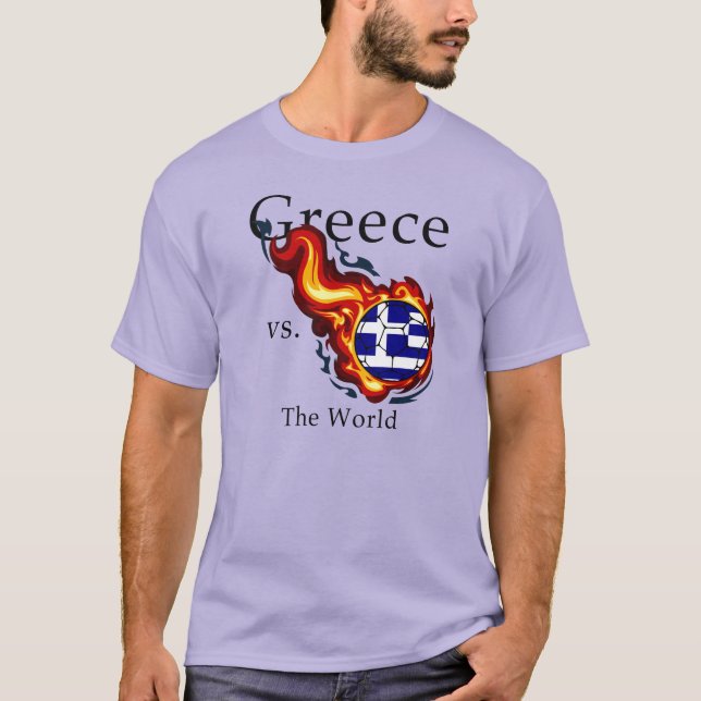 T-shirt Coupe du Monde - La Grèce contre le monde (Devant)