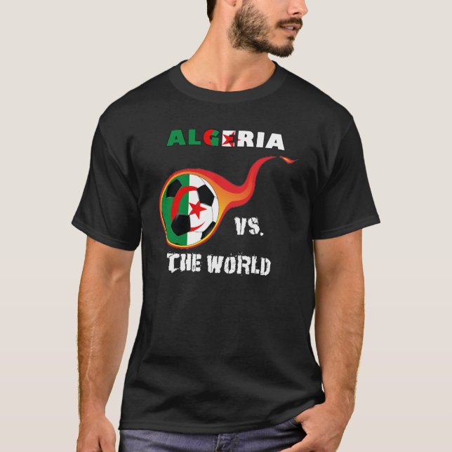T-shirt Coupe du Monde - L'Algérie contre le monde (Devant)