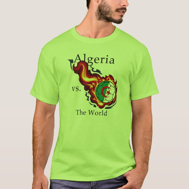 T-shirt Coupe du Monde - L'Algérie contre le monde (Devant)