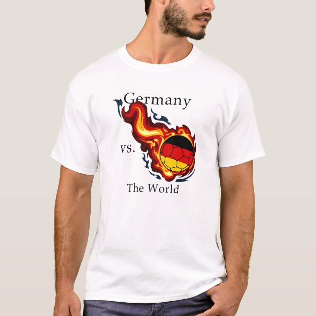 T-shirt Coupe du Monde - L'Allemagne contre le Monde du Fo (Devant)