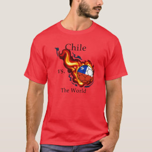 T-shirt Coupe du monde - Le Chili contre le monde du footb