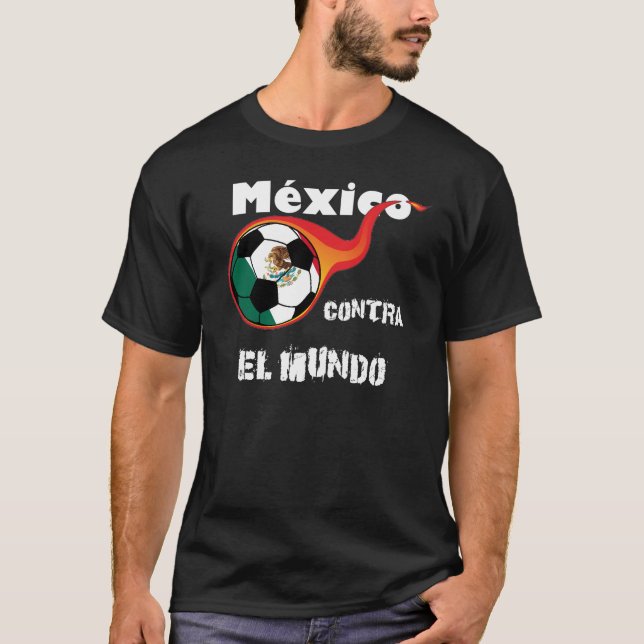 T-shirt Coupe du monde - Mexique contre. Le monde (Devant)