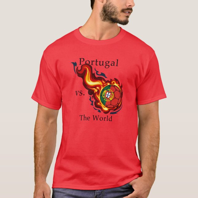 T-shirt Coupe du monde - Portugal contre le monde (Devant)