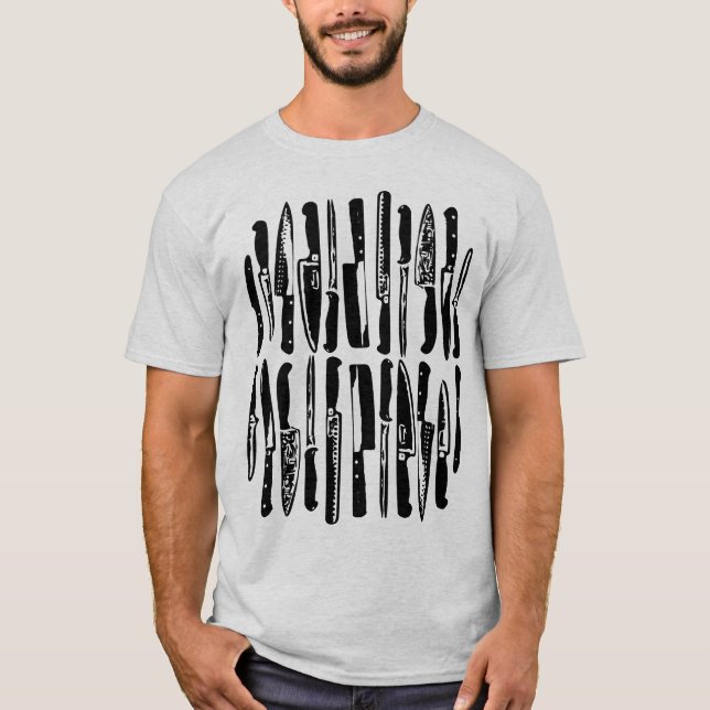 T-shirt Coupe et découpe - Noir (Devant)