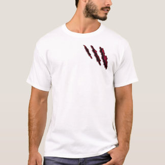T-shirt coupe et entaille