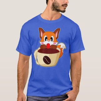 T-shirt Coupe Fox de café