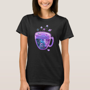 T-shirt Coupe Galaxy Vaporwave Japanesecup De Thé Galaxy