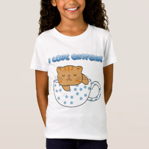 T-Shirt Coupe Kawaii de fée de chat