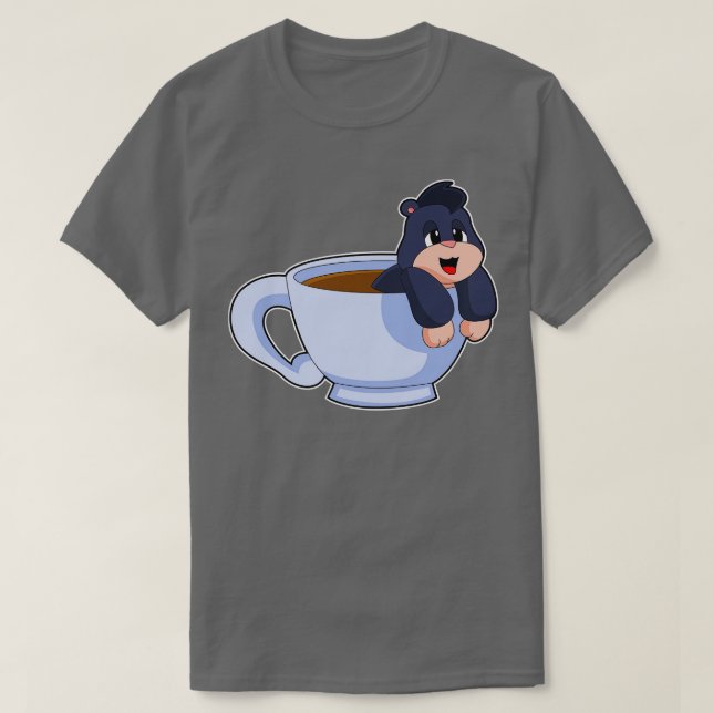 T-shirt Coupe Mole Coffee (Design devant)