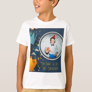 T-shirt Coupe papier Art Couronne Photo personnalisée Invi