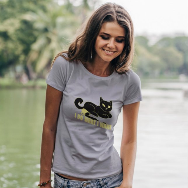 T-shirt Coupe Rebel Cat Animal Coffe (Créateur téléchargé)