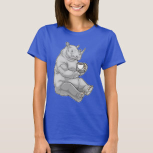 T-shirt Coupe Rhino de café