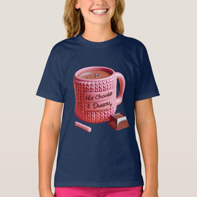 T-shirt Coupe rose et chocolat (Devant)