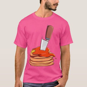 T-shirt Couper couteau Pancake Halloween Cuite mignonne