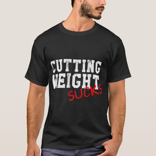 T-shirt Couper le poids sucer lutte collège secondaire (Devant)