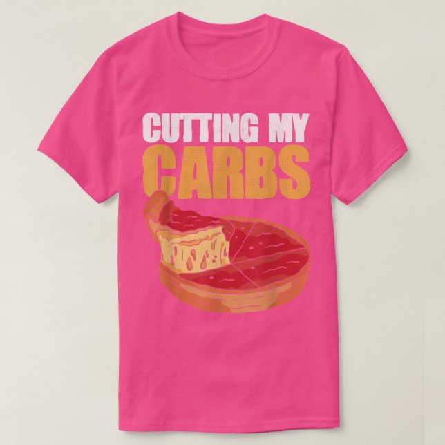 T-shirt Couper Mes Carbes Perdre Du Poids Pizza  (Design devant)