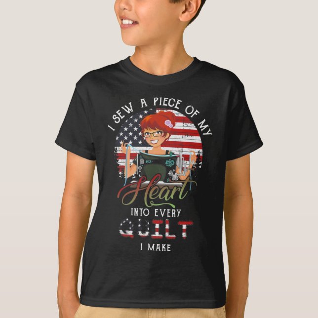 T-shirt Couper Un Morceau De Mon Coeur Dans Chaque Caillot (Devant)