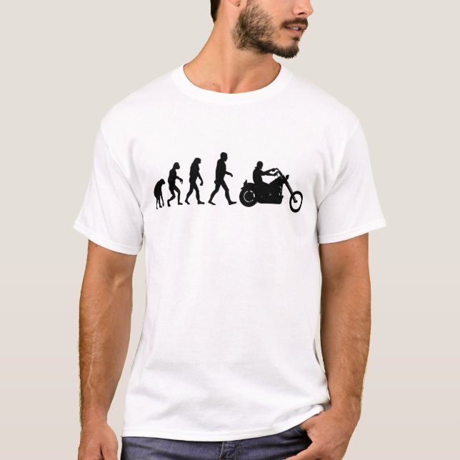 T-shirt Couperet d'évolution de cycliste (Devant)