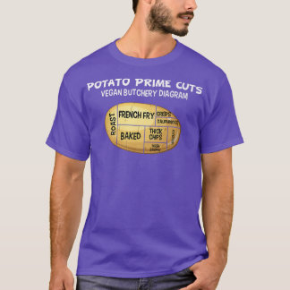 T-shirt Coupes de pomme de terre amusant Boucher d'amoureu