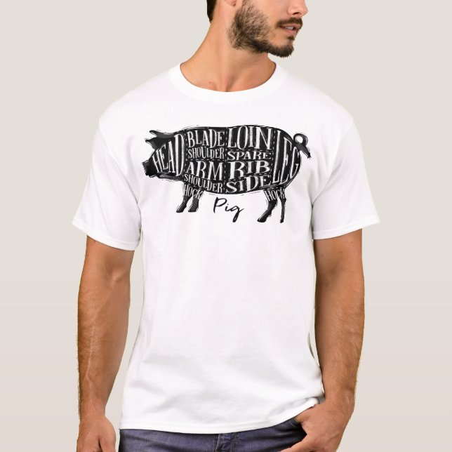 T-shirt Coupes De Porc, Piggy (Devant)