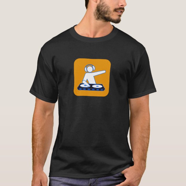 T-shirt Coupes du DJ dans l'orange (Devant)