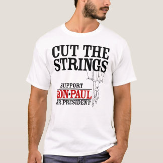 T-shirt Coupez la chemise de Ron Paul de ficelles