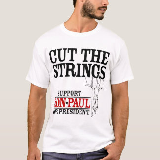 T-shirt Coupez la chemise de Ron Paul de ficelles