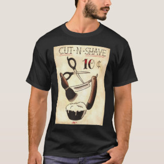 T-shirt Coupez la chemise de tatouage de rasage de N