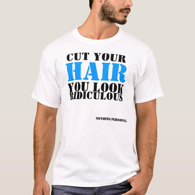 T-shirt coupez vos cheveux (Devant)