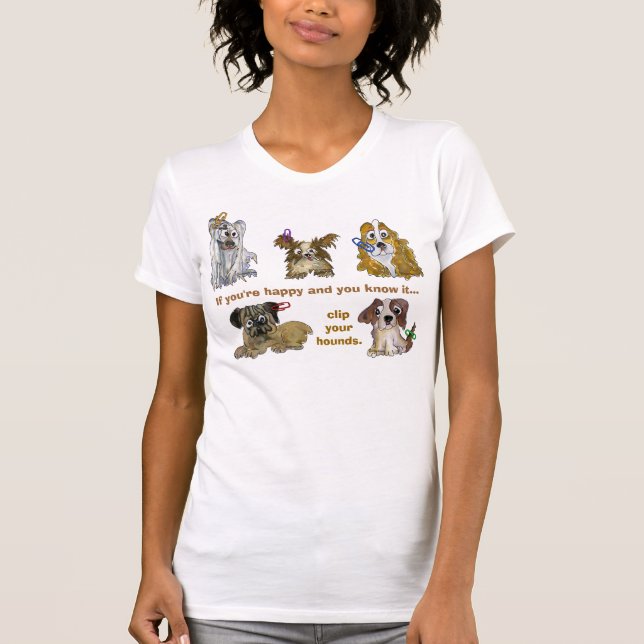 T-shirt Coupez votre habillement fait sur commande de (Devant)