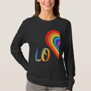 T-shirt Coupl Gay Gay Lesbian Pride Lgbtq Mignonne à moiti
