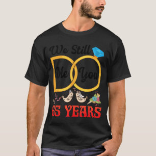 T-shirt Couple 65e anniversaire de mariage Marié 65 ans