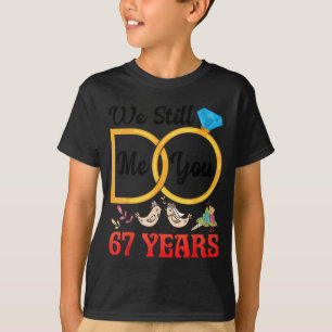 T-shirt Couple 67e anniversaire de mariage Marié 67 ans