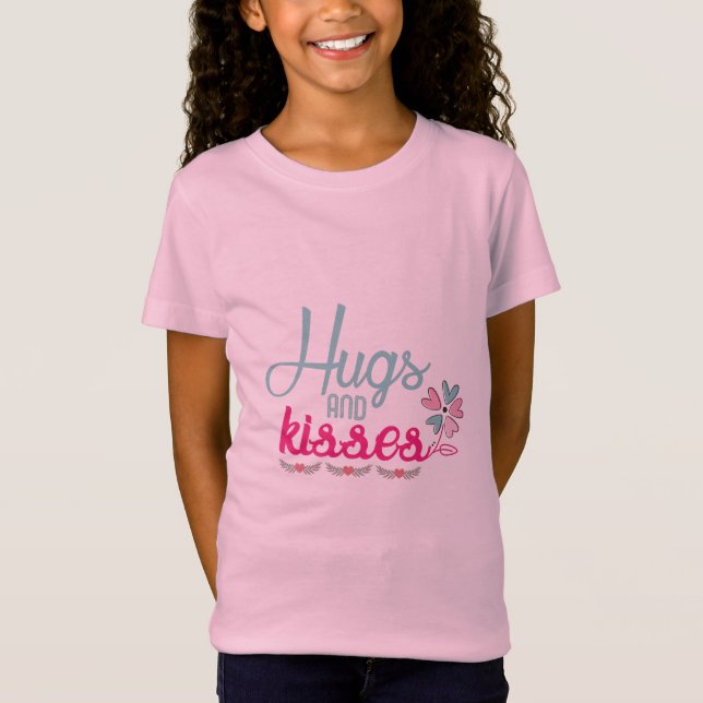 T-Shirt Couple Cadeaux Et Baisers Fleur (Devant)