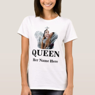 T-shirt Couple Correspondant King Queen photo de la couron