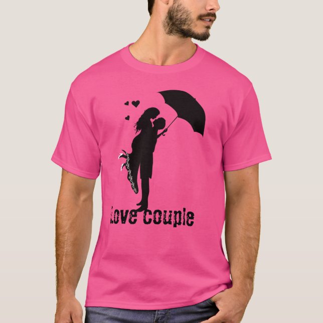 T-shirt couple d'amour. (Devant)