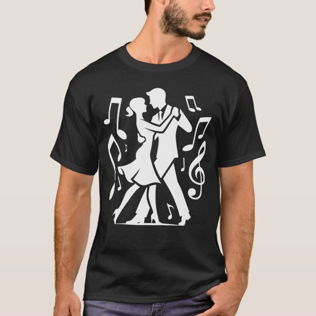 T-shirt Couple Dancing Swing Dance Lindy Hop Amateurs (Devant)