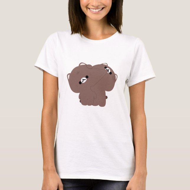 T-shirt Couple de chats birmans (Devant)