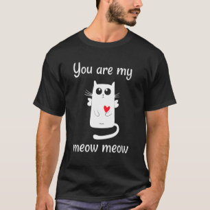 T-shirt Couple de chats en amour Preuve d'amour douce Sain