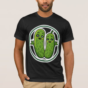 T-shirt couple de cornichons mignons drôles pour f